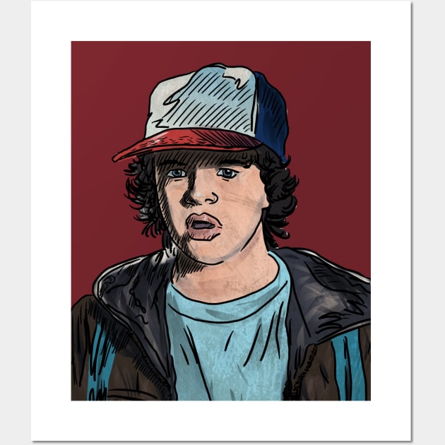 Dustin | Stranger Things Wall Art by MikeBrennanAD